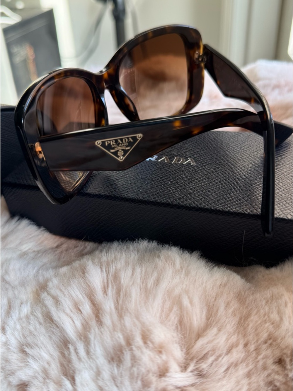 PRADA OPR 32PS HAVANA
BROWN GRADIENT women sunglasses 
Size 57-17-140